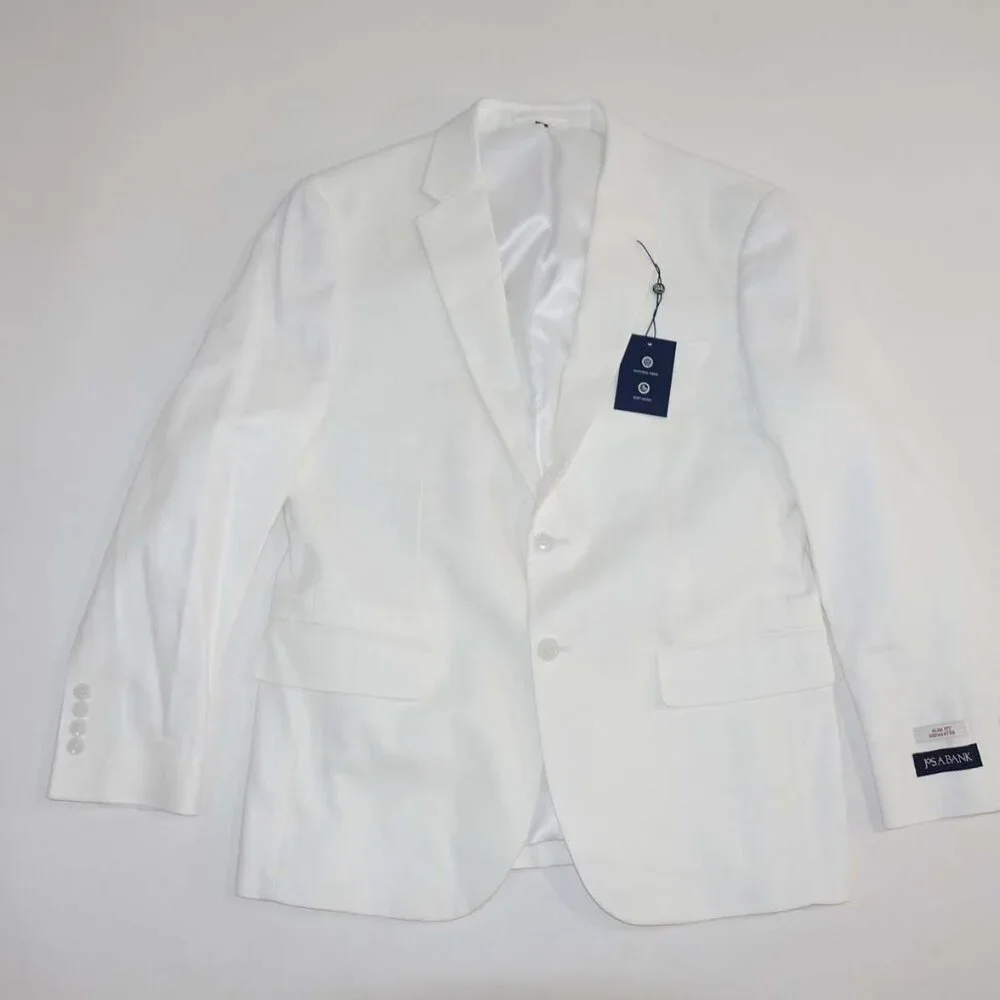 Jos. A. Bank Men's Slim Fit Suit Separate Jacket Size 42 Short NWT Linen Cotton